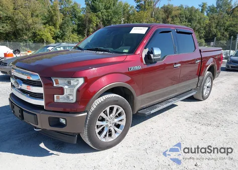 2015 Ford F-150 Lariat z USA, uszkodzony, nr VIN 1FTEW1EF4FFB54823